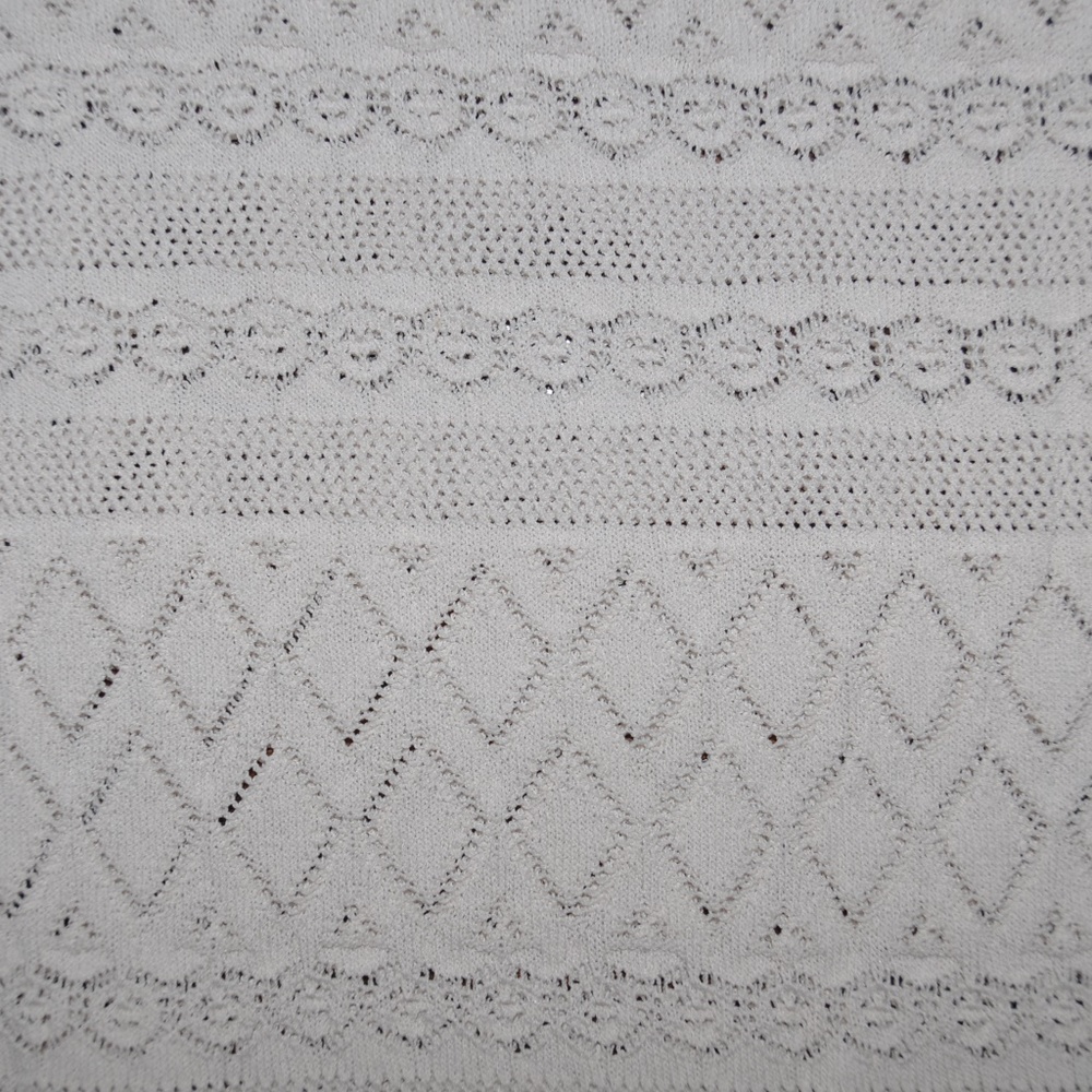 LC Lauren Conrad Pointelle Cold-Shoulder Sweater - Picture 3 of 8